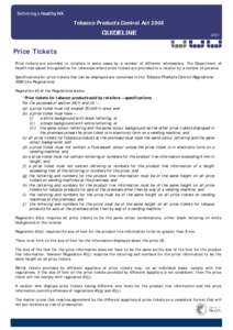 Microsoft Word - Guideline 01 - Price Ticket.doc