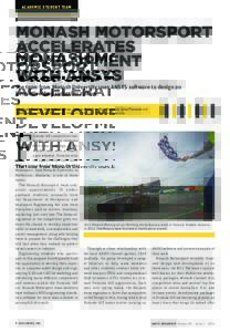 Monash Motorsport Accelerates Development with ANSYS