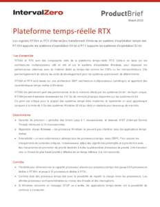 March[removed]Plateforme temps-réelle RTX