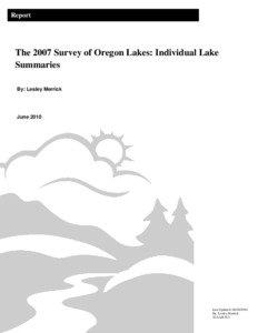 Report  The 2007 Survey of Oregon Lakes: Individual Lake