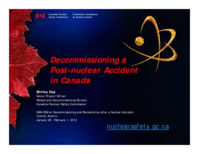 Canadian Nuclear Safety Commission Commission canadienne de sûreté nucléaire