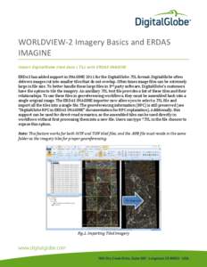 WORLDVIEW-2 Imagery Basics and ERDAS IMAGINE Import DigitalGlobe tiled data (.TIL) with ERDAS IMAGINE ERDAS has added support in IMAGINE 2011 for the DigitalGlobe .TIL format. DigitalGlobe often delivers images cut into 