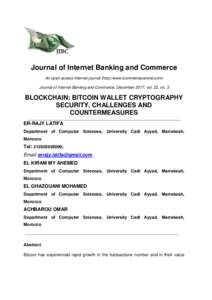 BLOCKCHAIN: BITCOIN WALLET CRYPTOGRAPHY SECURITY, CHALLENGES AND COUNTERMEASURES