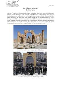 Microsoft Word - IDA Palmyra Arch Web