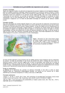 Estimation de la prévisibilité des trajectoires de cyclones