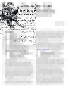 The Kite Call Ohlone Audubon Society, Inc. A chapter of the National Audubon Society Serving Southern Alameda County, CA  January 1-February 14