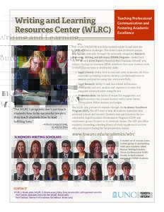 Writing and Learning Resources Center (WLRC) Teaching Professional Communication and Fostering Academic