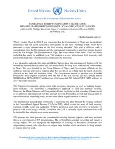 Microsoft Word - ERC Remarks on Joint OCHA UNDP Mission to Niger 29 Feb 2012.doc