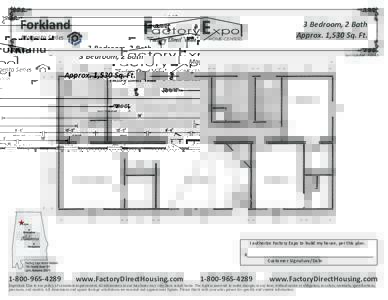 Forkland Magenta Series “Factory Direct Value”  3 Bedroom, 2 Bath