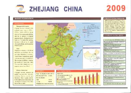 2O09  ZHEJIANG CHINA Geographical Location Zhejiang Province is located in the southeast coastal area at 27002’ 31°11’N, 118°0l’ - 123010’ E. It has