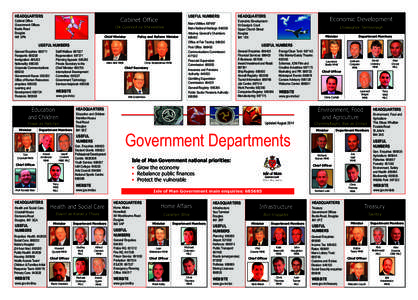 GOVERNMENT CHART AUGUST 2014:Layout[removed]:07 Page 1  HEADQUARTERS USEFUL NUMBERS: