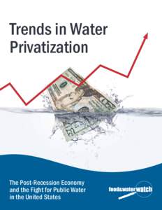 Trends in Water Privatization The Post-Recession Economy and the Fight for Public Water in the United States