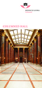 REPUBLIC OF AUSTRIA  Parliament Columned Hall