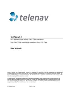 Microsoft Word - TeleNav-V41-UserGuide_PalmTreo700p.doc