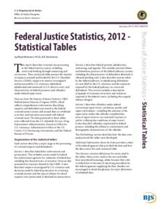 U.S. Department of Justice Office of Justice Programs Bureau of Justice Statistics January 2015, NCJ