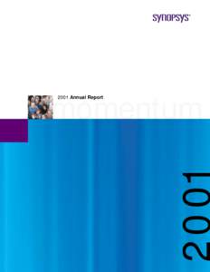 2001 Annual Report  momentum 15 years Celebrating 15 Years of Excellence