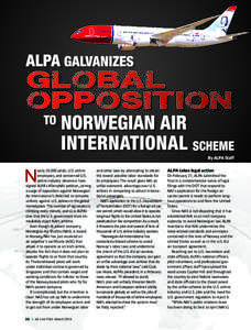 global opposition By ALPA Staff N