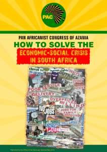 HOW TO SOLVE THE ECONOMIC-SOCIAL CRISIS IN SOUTH AFRICA