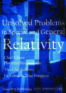 Unsolved Provblems in Special and General Relativity