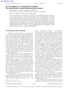 JOURNAL OF CHEMICAL PHYSICS  VOLUME 120, NUMBER 18 8 MAY 2004