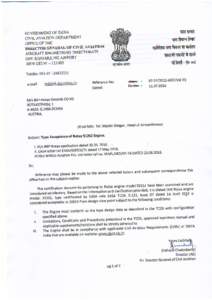 flit{f{R  GOVERNMENT OF INDIA CIVIL AVIATION DEPARTMENT OFFICE OF THE