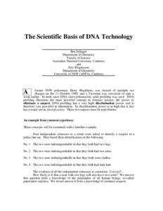 The scientific basis of DNA technology