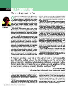 Editorial  DISCOVERING Marvels& MysteriesatSea  O