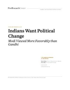 Microsoft Word - Pew Research Center India Political Report FINAL February 26, 2014.docx