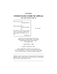 PUBLISHED  UNITED STATES COURT OF APPEALS FOR THE FOURTH CIRCUIT WILLIAM LINCOLN, JR., Plaintiff-Appellant,