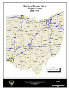 Ohio State Highway Patrol Weapon Arrests 2015 YTD I-90  Lake