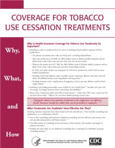 Coverage For Tobacco Use Cessation Treatments
