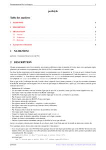 Documentation Perl en français  1 perlstyle Table des matières