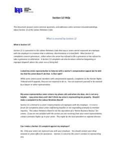 Microsoft Word - Section 12 FAQ.doc