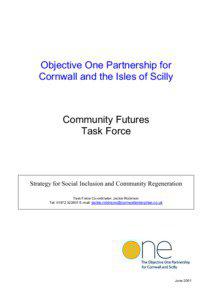 Objective One Partnership for Cornwall and the Isles of Scilly