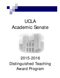 UCLA Academic SenateDistinguished Teaching Award Program