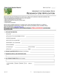 Microsoft Word - Putah Creek Reserve Research Application.doc