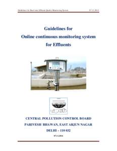 Guidelines for Real-time time Effluent Quality Monitoring SystemGuidelines for
